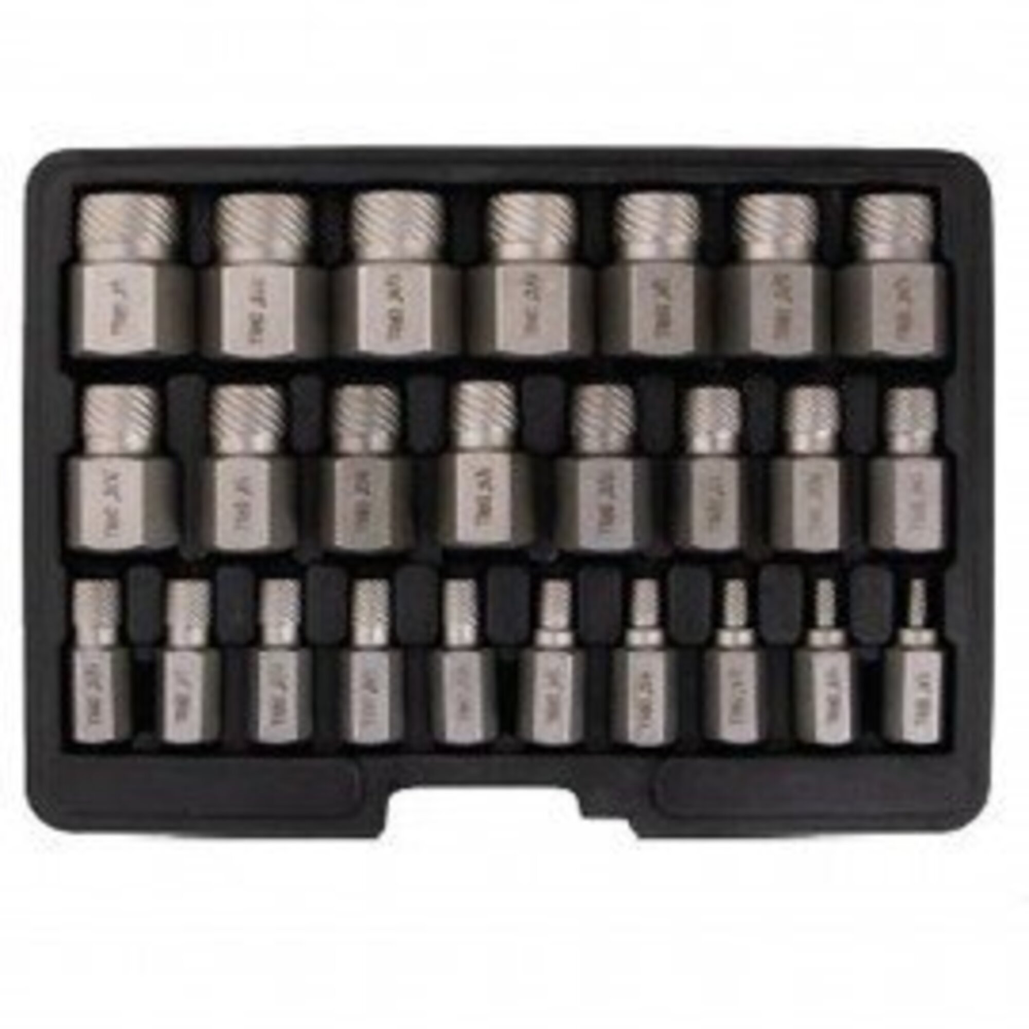 CalVan Tools Multi-Spline Screw Extractor Set — 25-Piece, Model# CAL44200